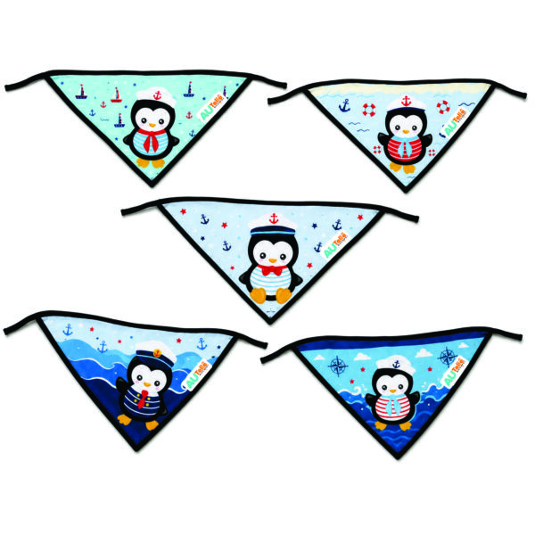Bandana Pinguim Marinheiro - 10 un.