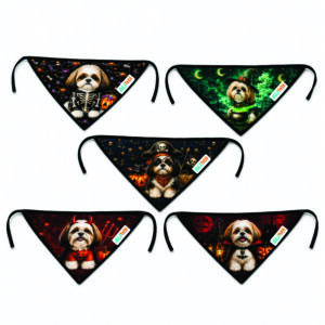 Bandana Halloween dos Shih-tzus - 10 und