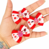 Laço Duplo Contornado Joaninhas e Flores