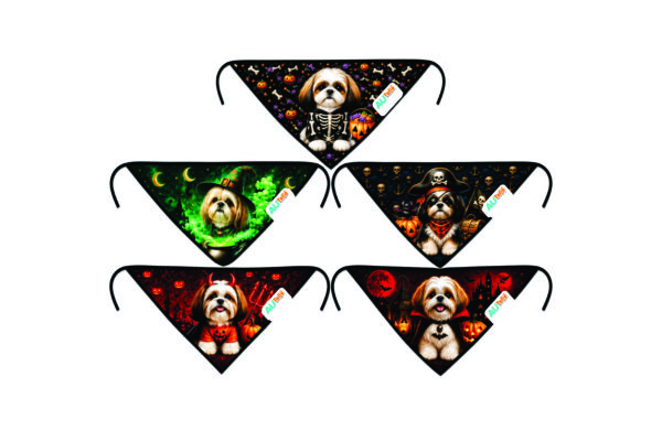 halloween-032-002 Bandana Doguinhos 02 - 10 un.