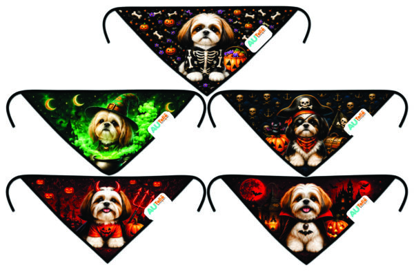 halloween-032-002 Bandana Doguinhos 02 - 10 un.